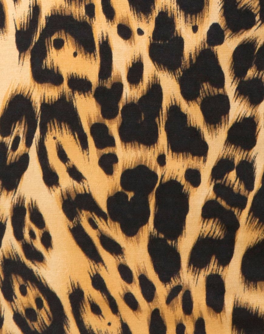 Bild von Jezabel Cutout Kleid in Leopard