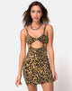 Bild von Jezabel Cutout Kleid in Leopard