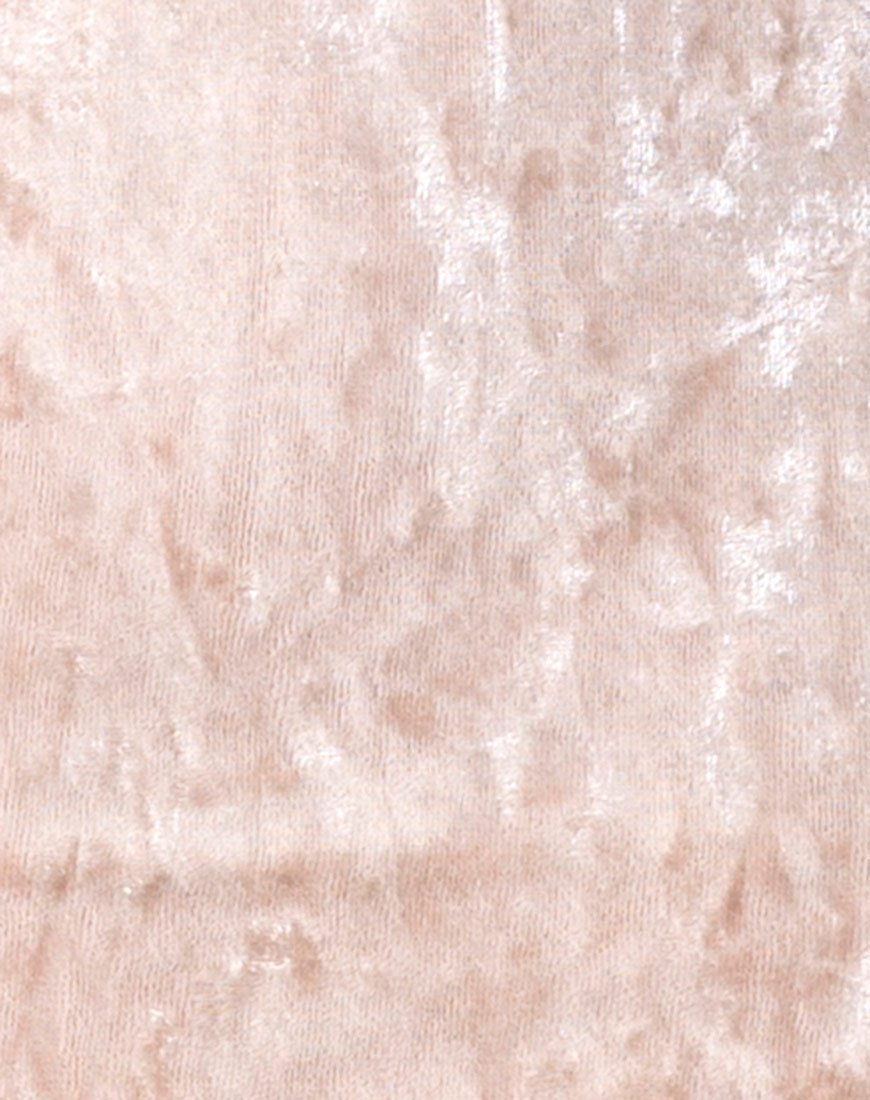 Image of Jezabel Kleid aus Crushed Velvet Creme