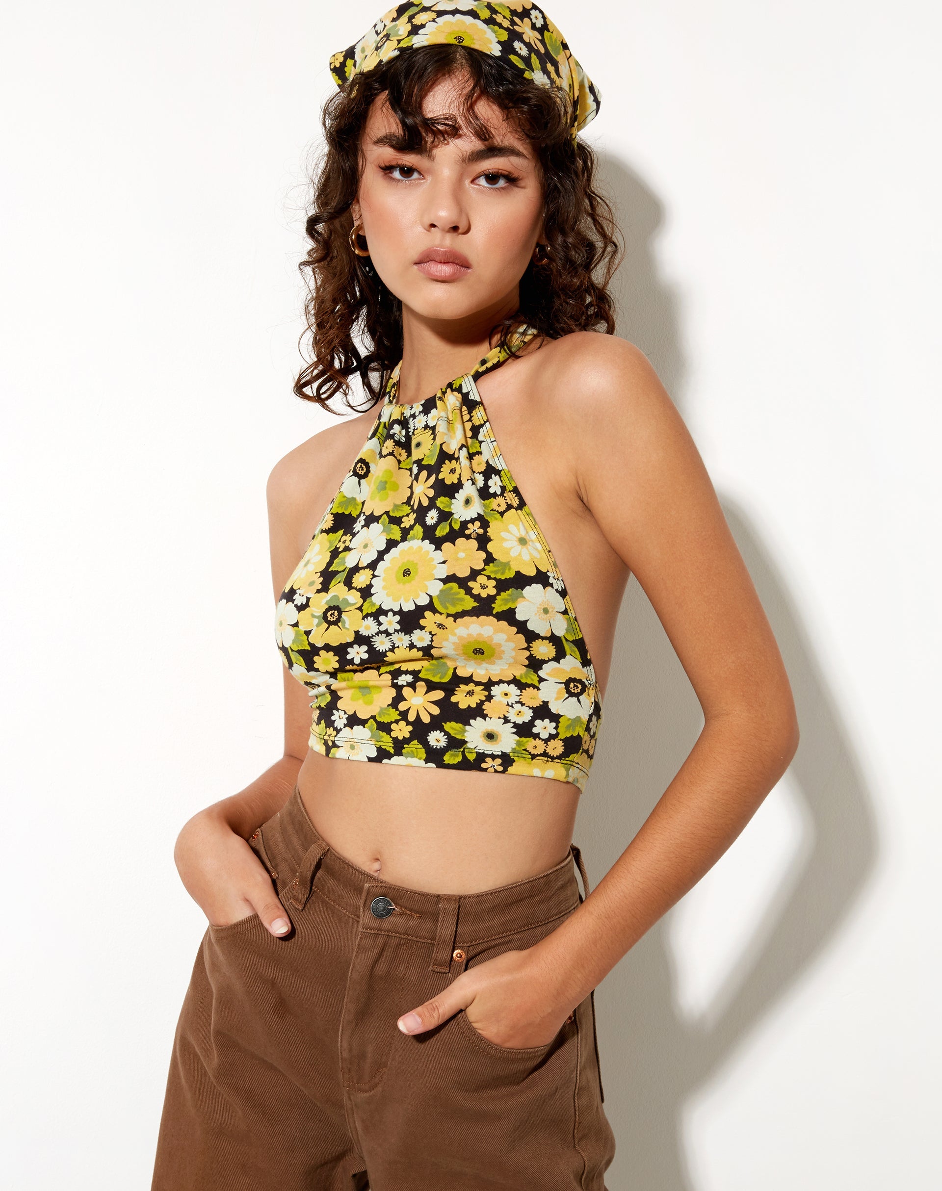 Bild von Jica Crop Top in Retro Floral
