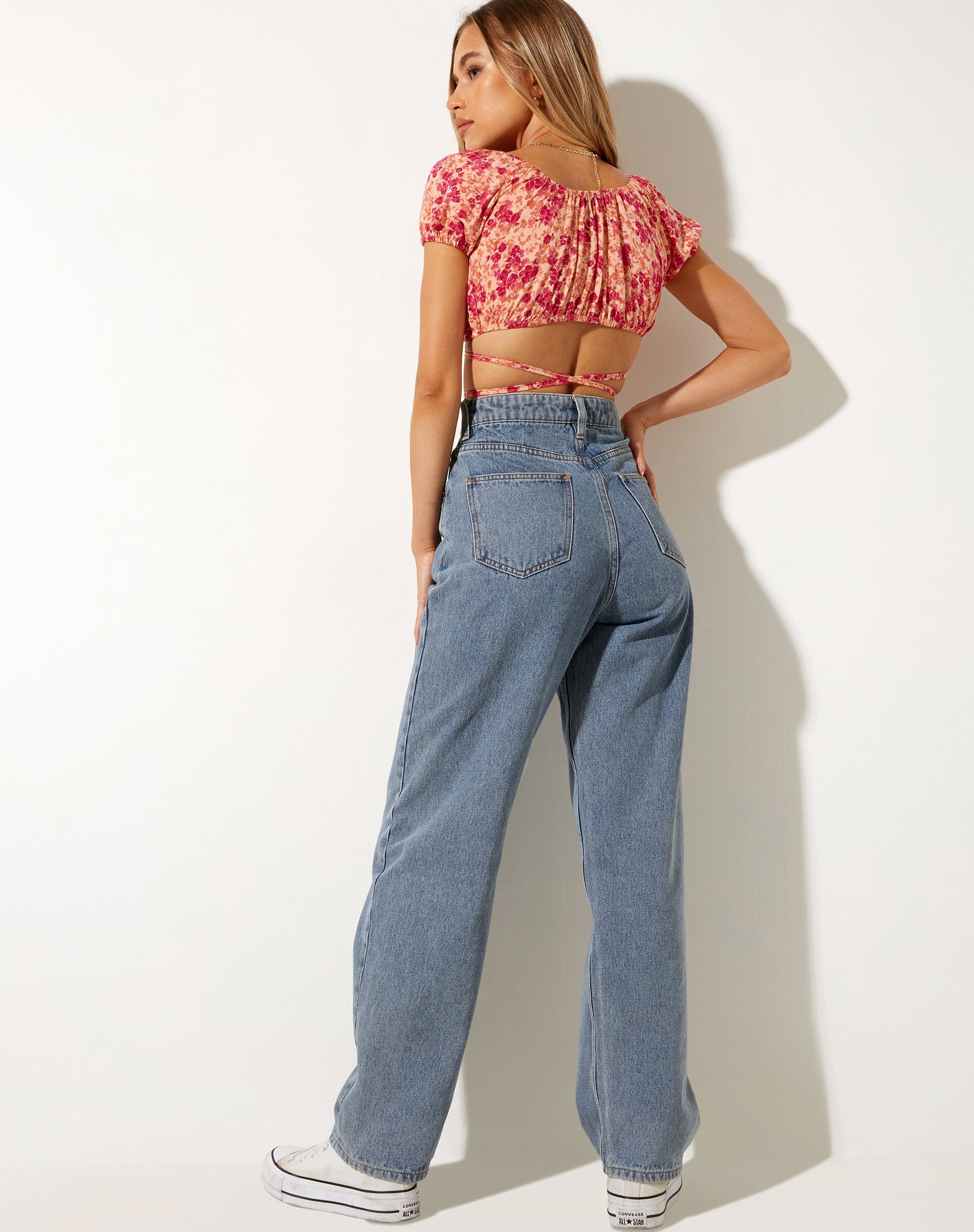Bild von Jiena Crop Top in Dunkle Wildblume Cantaloupe