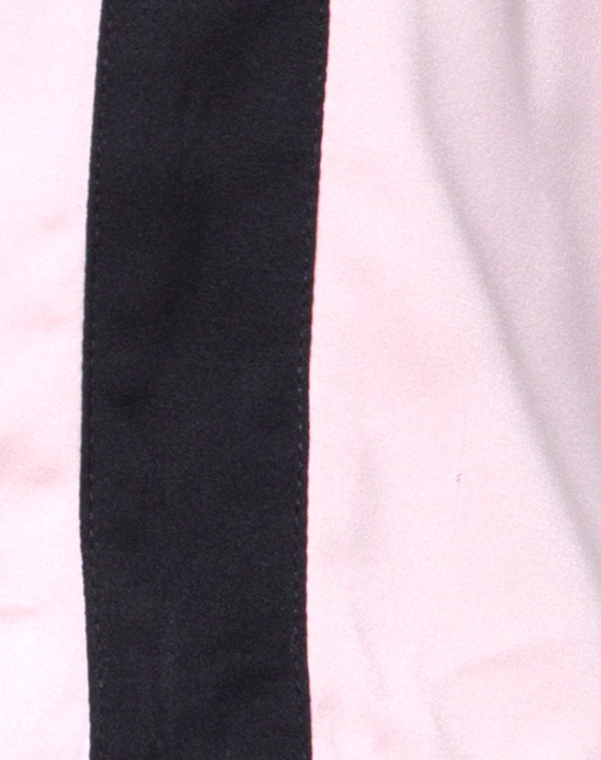 Bild von Jiho Crop Top in Blush mit schwarzen Streifen