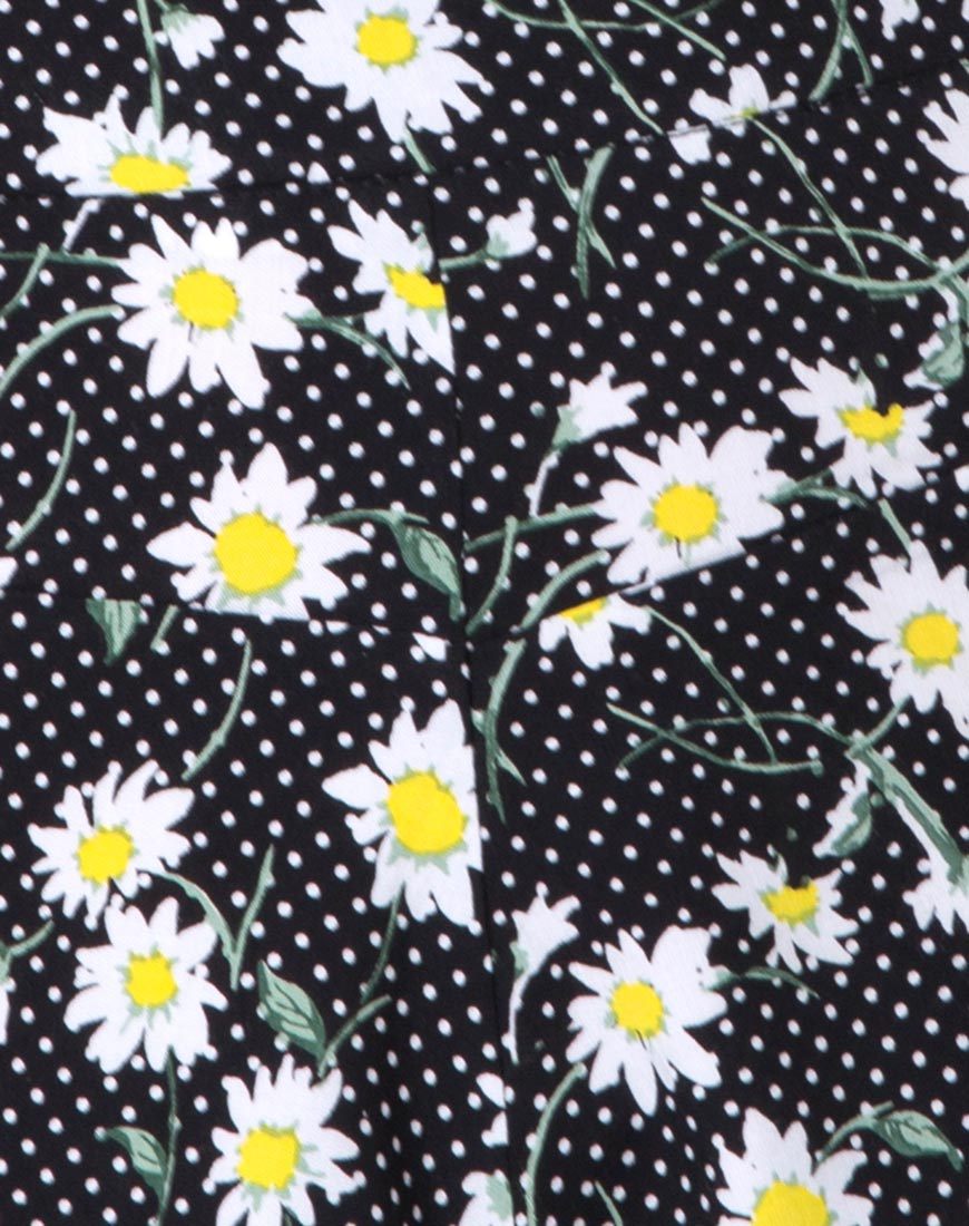 Bild von Jiro Short in Polka Daisy Schwarz