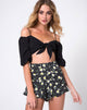 Bild von Jiro Short in Polka Daisy Schwarz