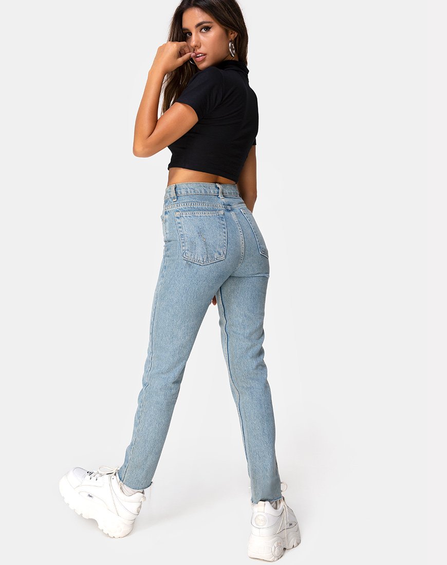 Bild von Jiso Crop Top in Schwarz