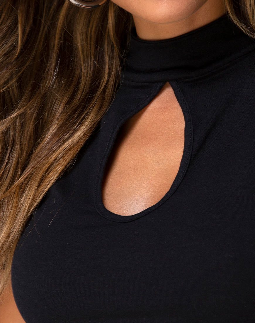 Bild von Jiso Crop Top in Schwarz