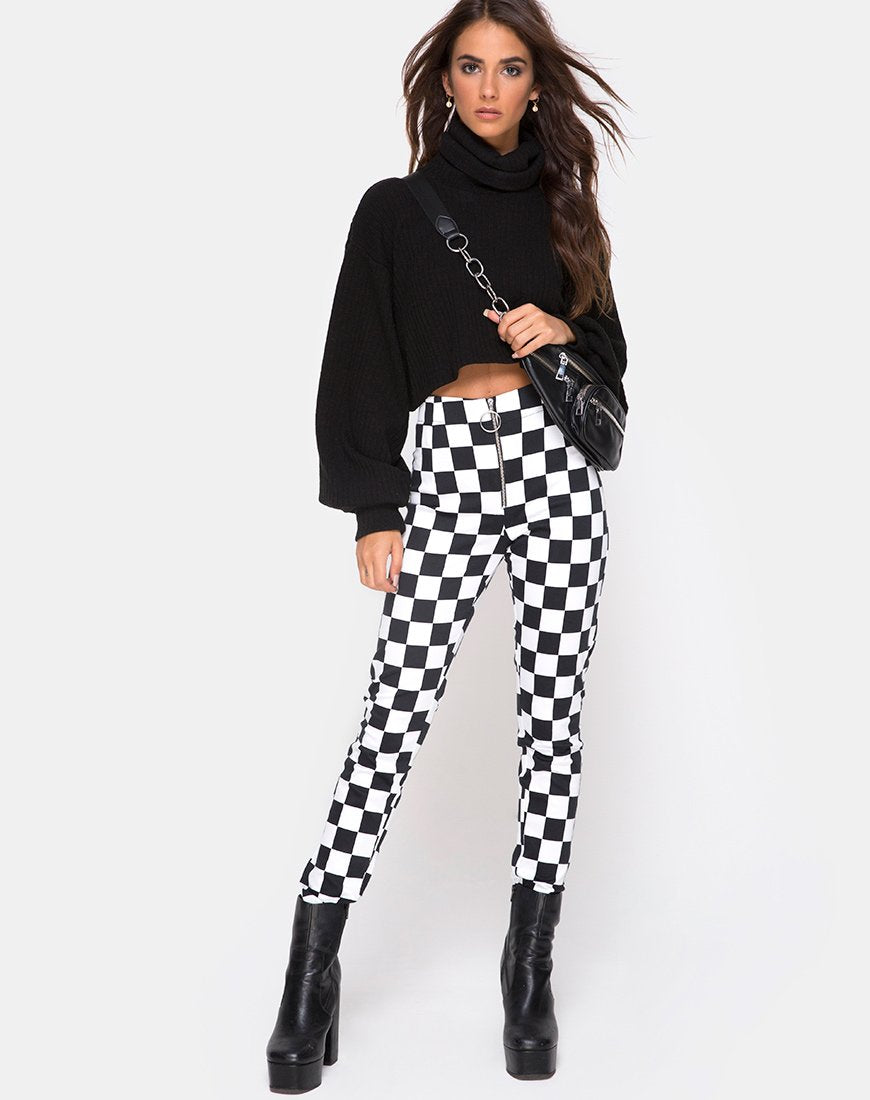 Bild von Jolim Trouser in Checker Board Medium S/W