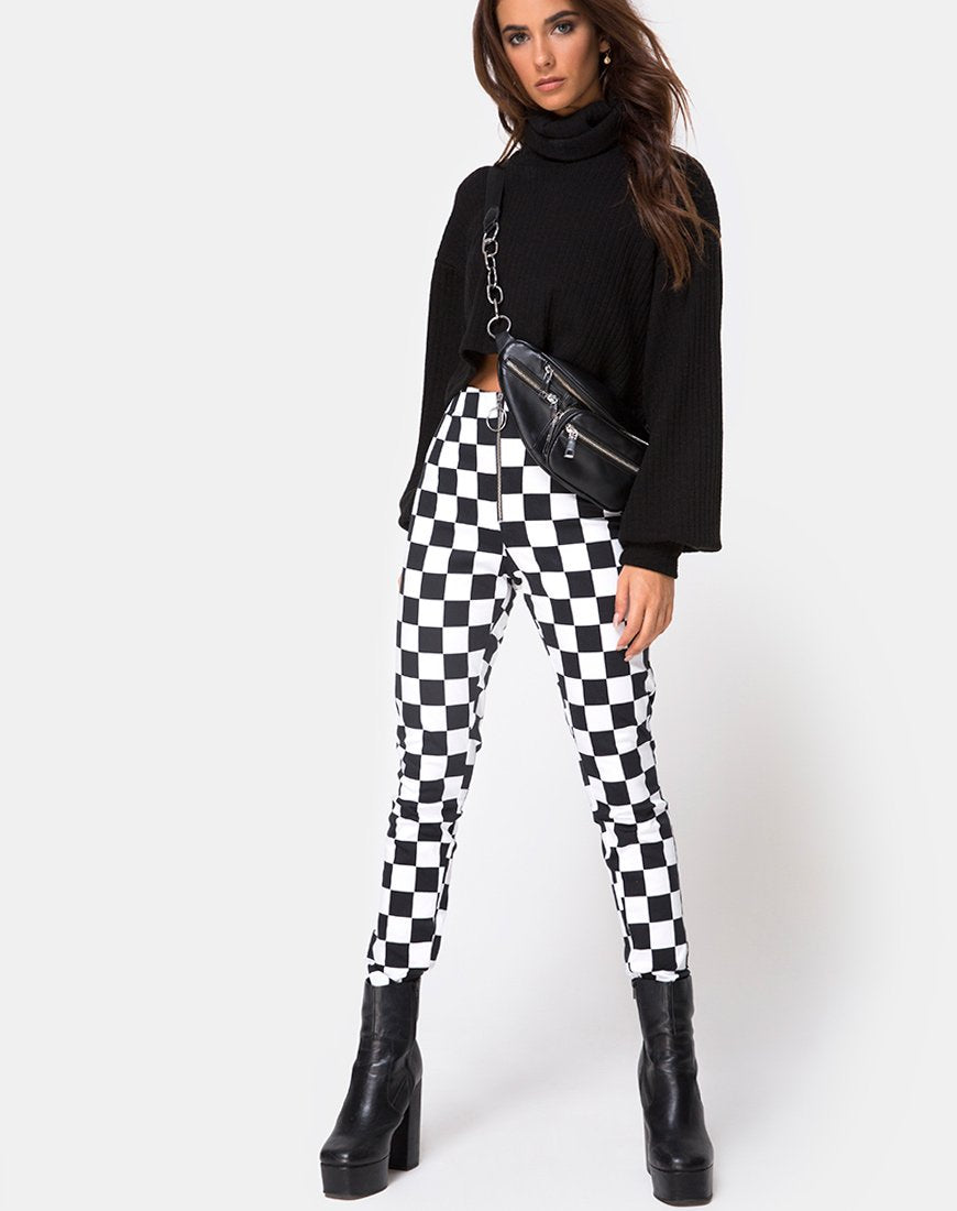 Bild von Jolim Trouser in Checker Board Medium S/W