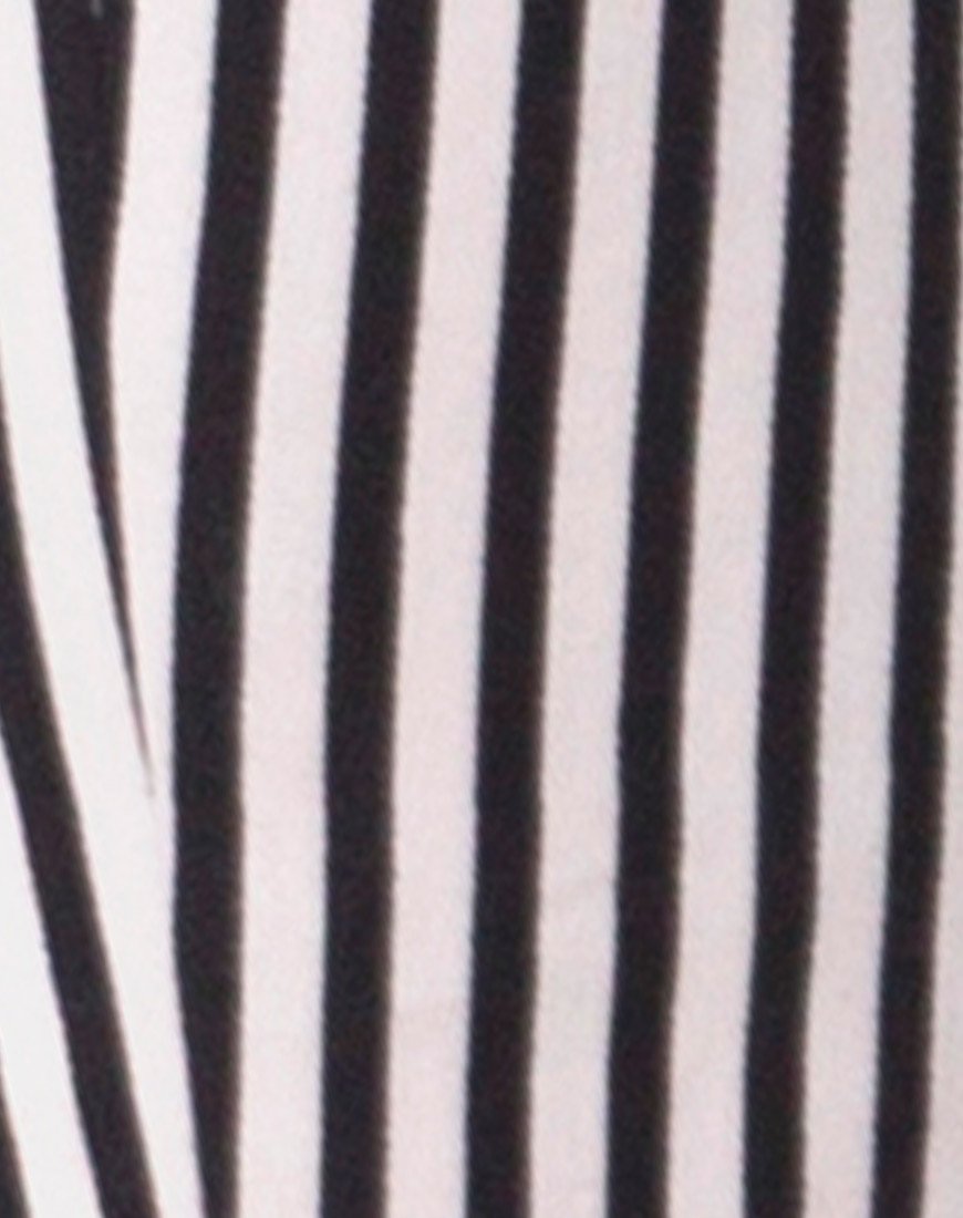 Image of Jolim Hose in Mini Nadelstreifen Schwarz und Nackt