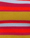 Streifenpalme Orange Lila und Blau