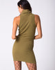 Image of Jourdana Bodycon-Kleid in Jumbo-Rippe oliv