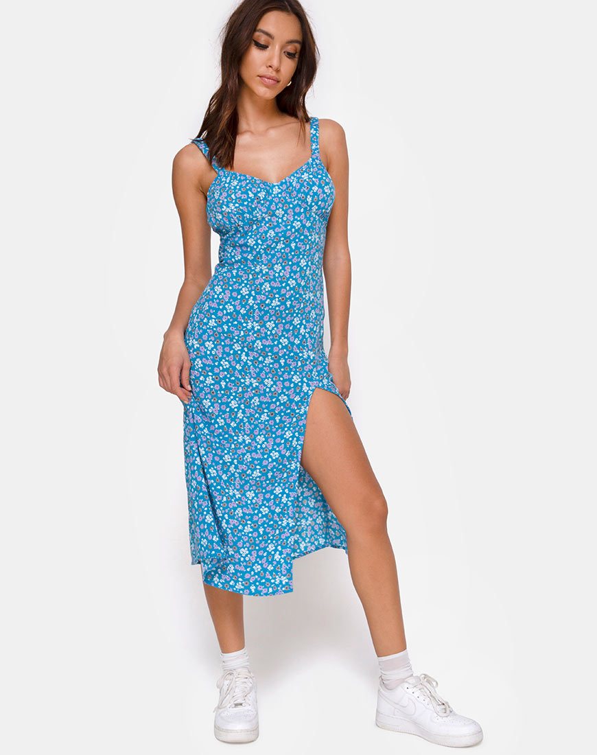 Image of Jova Midikleid in Bloom Baby Blau