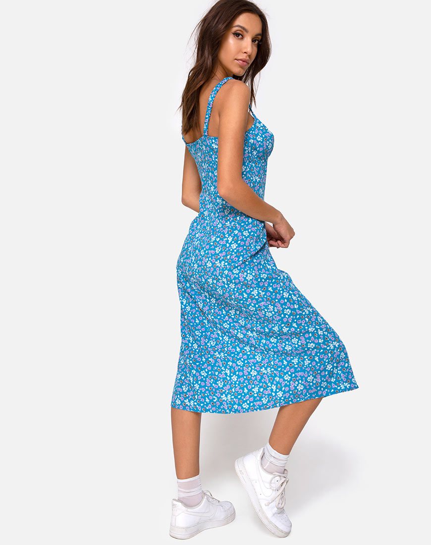 Image of Jova Midikleid in Bloom Baby Blau