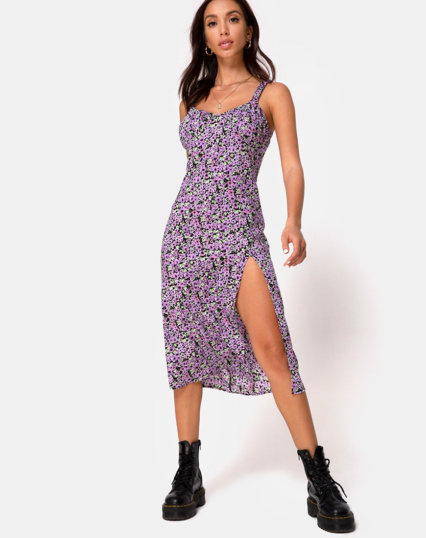 Jova Midikleid in Fliederblüte