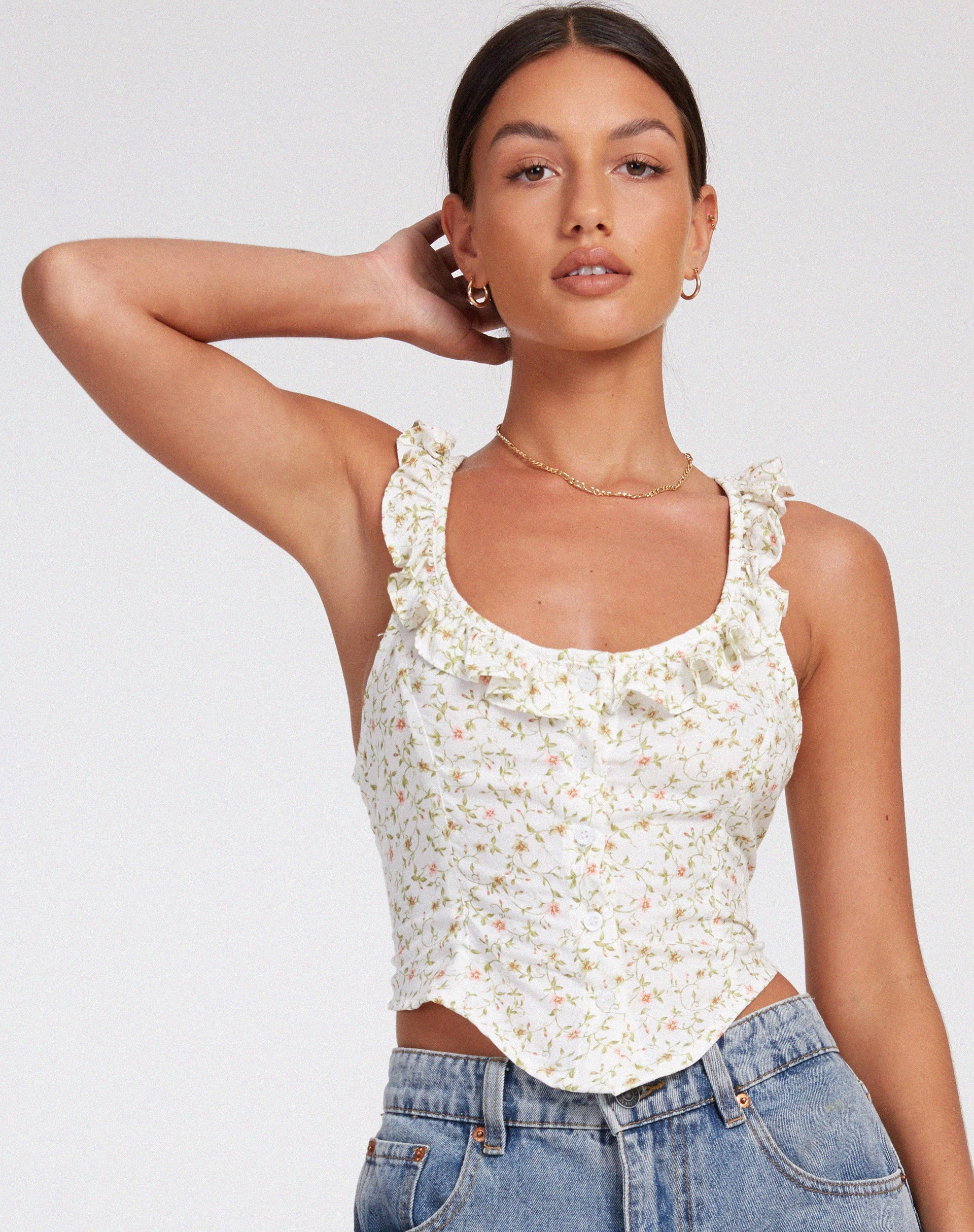 Abbildung von Julka Cami Top in Pretty Petal Ivory