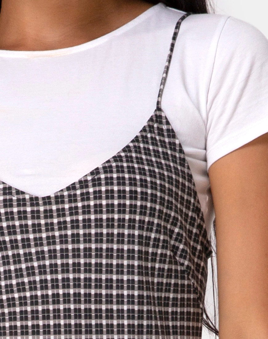 Image of Juvina Kleid in Check It Out Schwarz