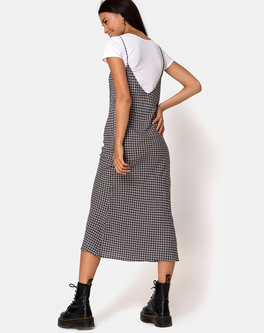Juvina Kleid in Check It Out Schwarz