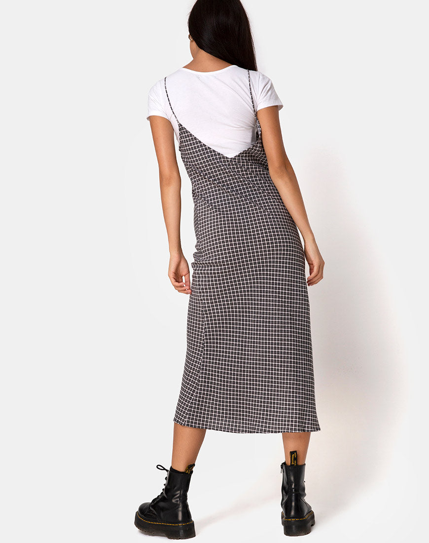 Image of Juvina Kleid in Check It Out Schwarz