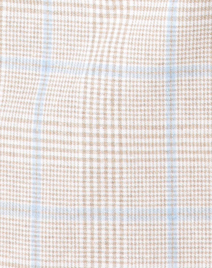 Bild von Kaira Crop Top in Tonal Plaid Almond