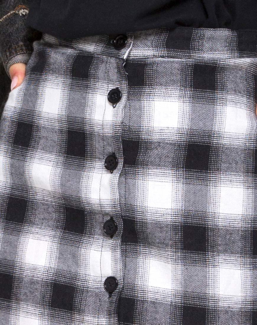 Image of Kaisa Midirock kariert Schwarz und Weiß