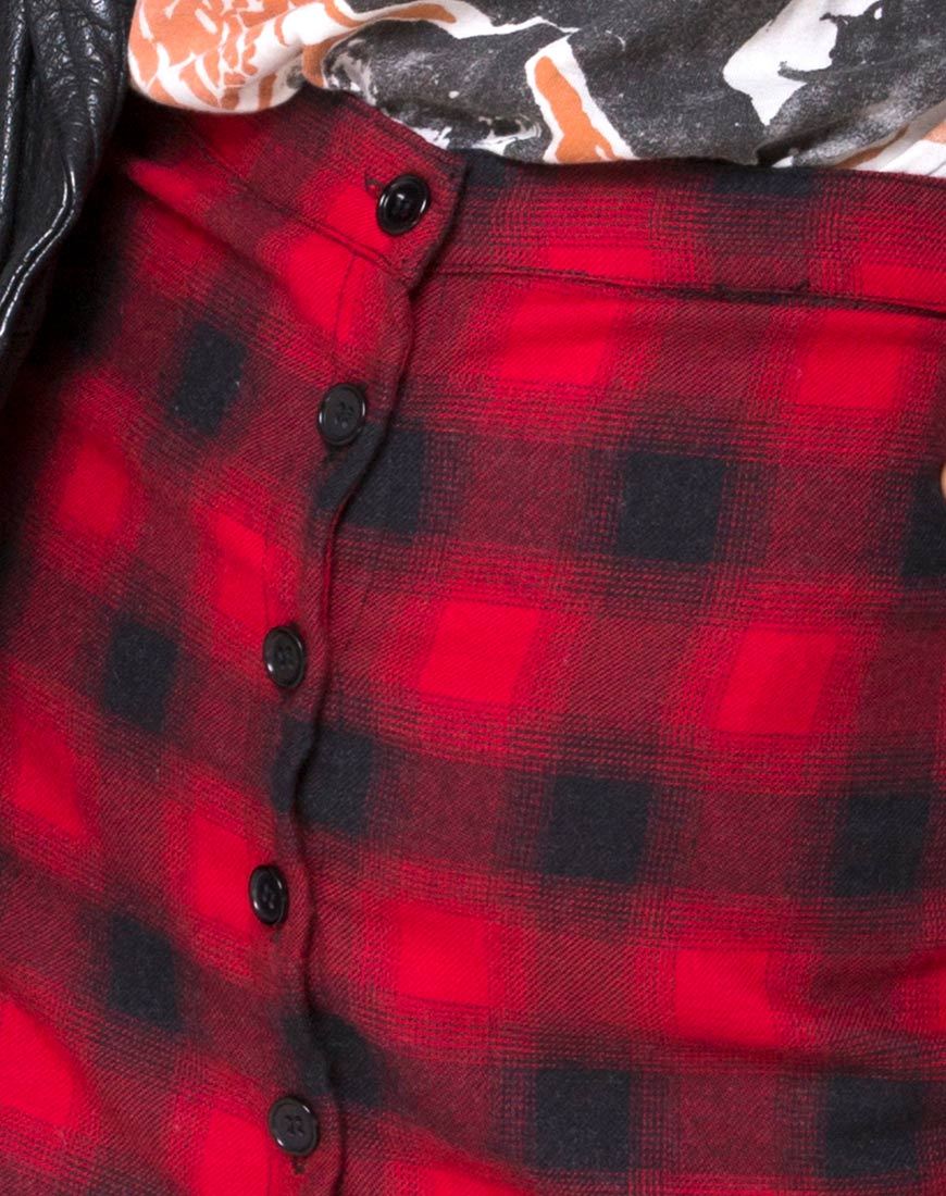 Bild von Kaisa Midirock in Karo Rot und Schwarz
