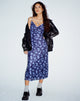 Abbildung von Kalana Bedrucktes Midikleid in Pretty Floral Navy