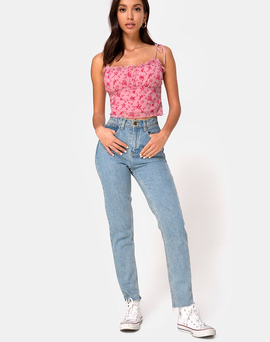 Bild von Kalsi Top in Love Bloom Pink Flock