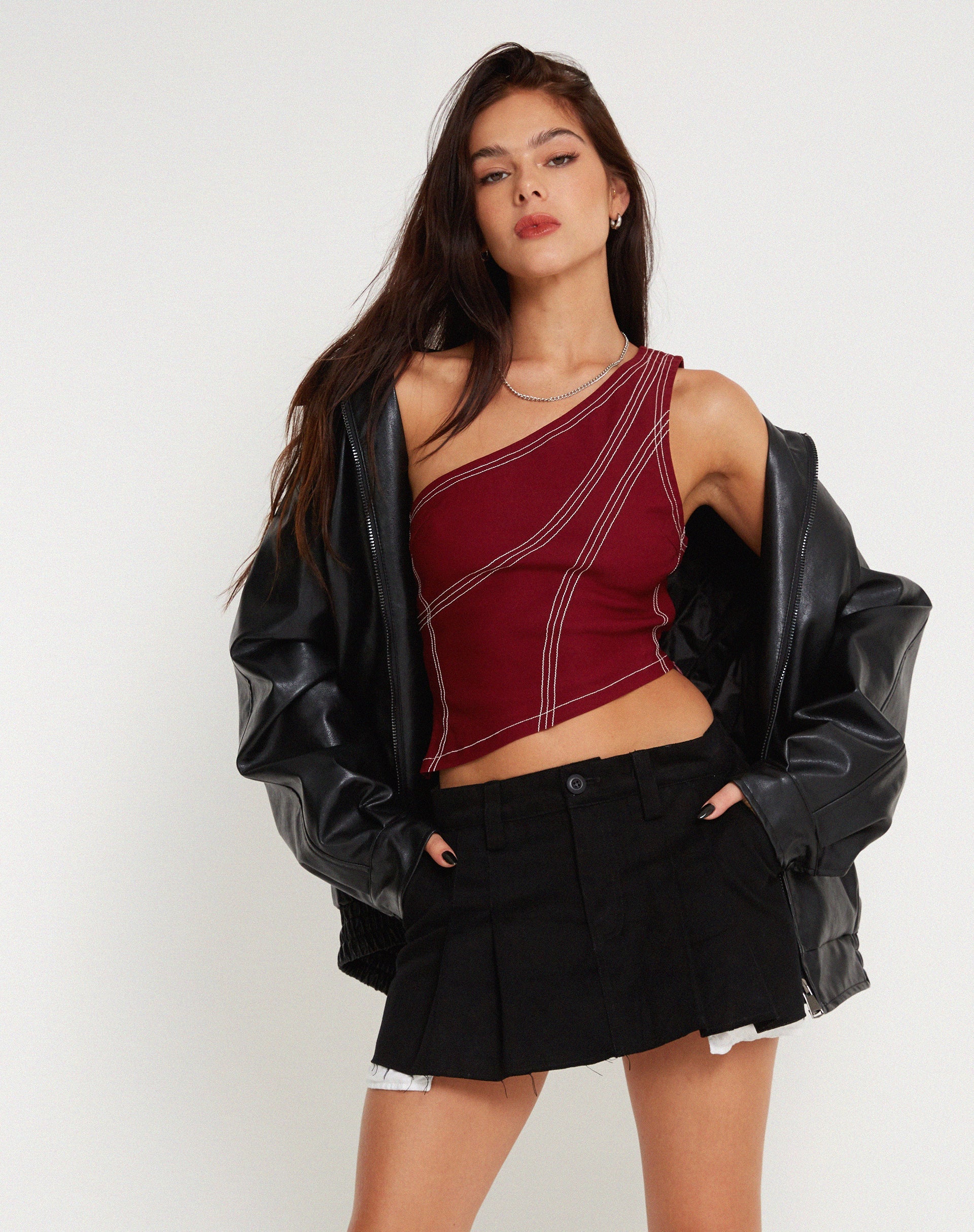 Bild von Kamaida Crop Top in Tailoring Redwood