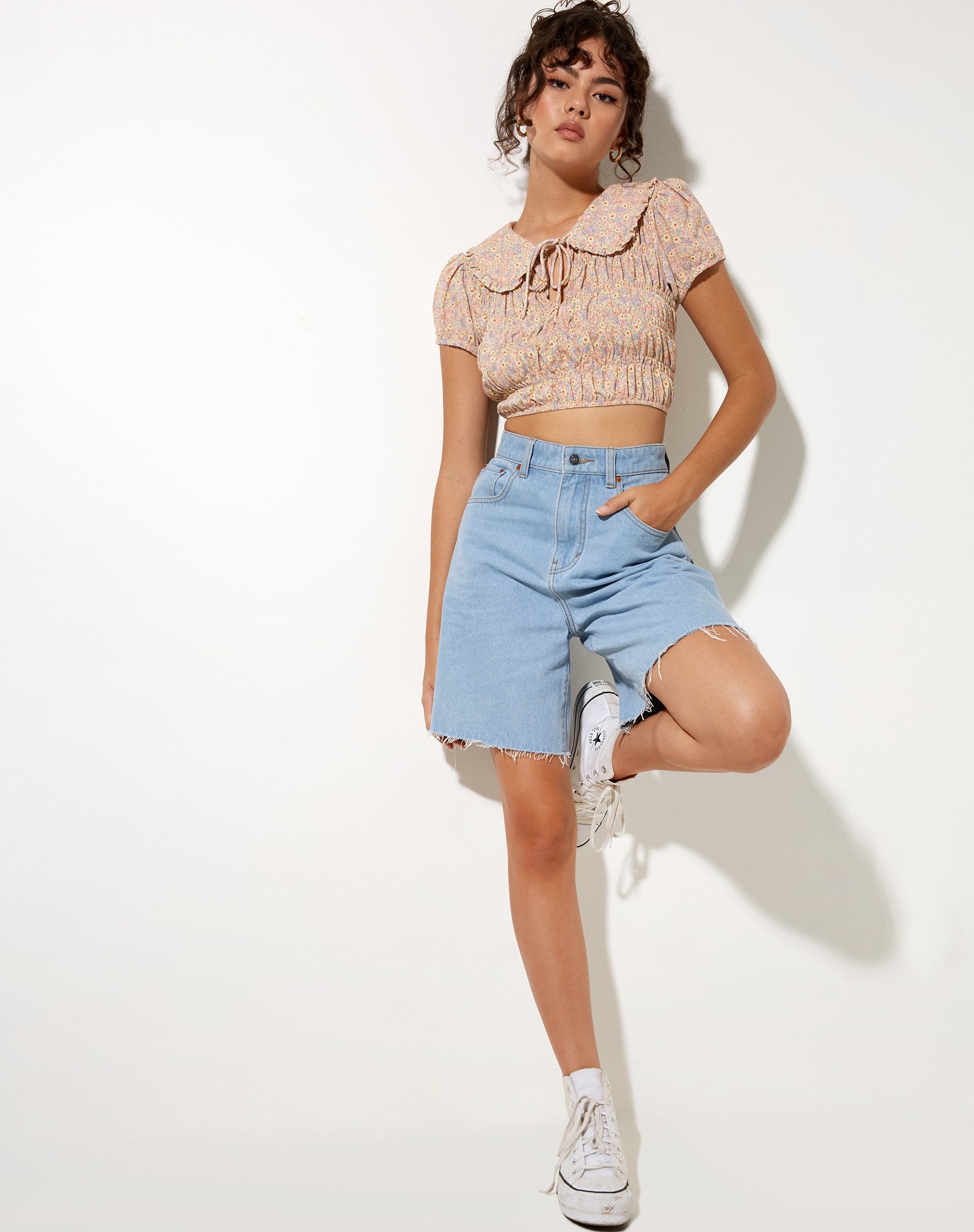 Bild von Kamiko Top in 70s Prairie Girl Floral