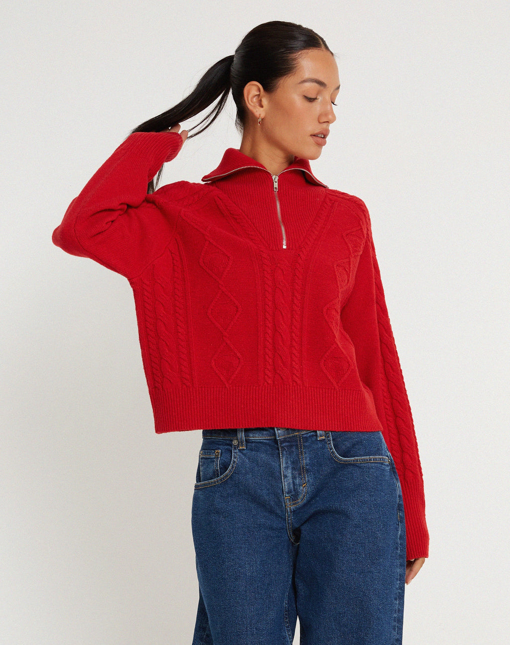 Kamuja Strickpullover in Rot