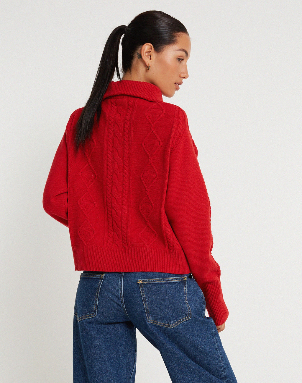 Kamuja Strickpullover in Rot