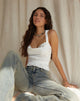 Bild von Kanaya Top in Satin Ivory