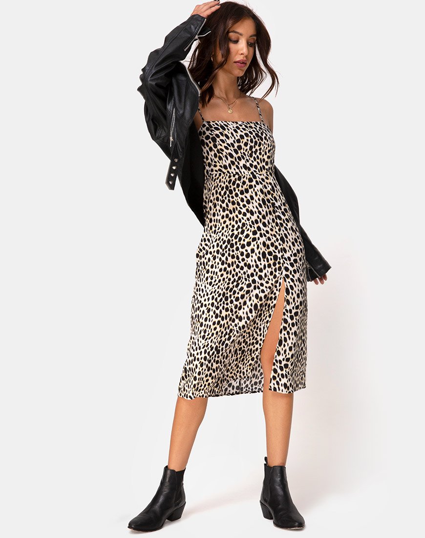 Kaoya Midikleid in Cheetah