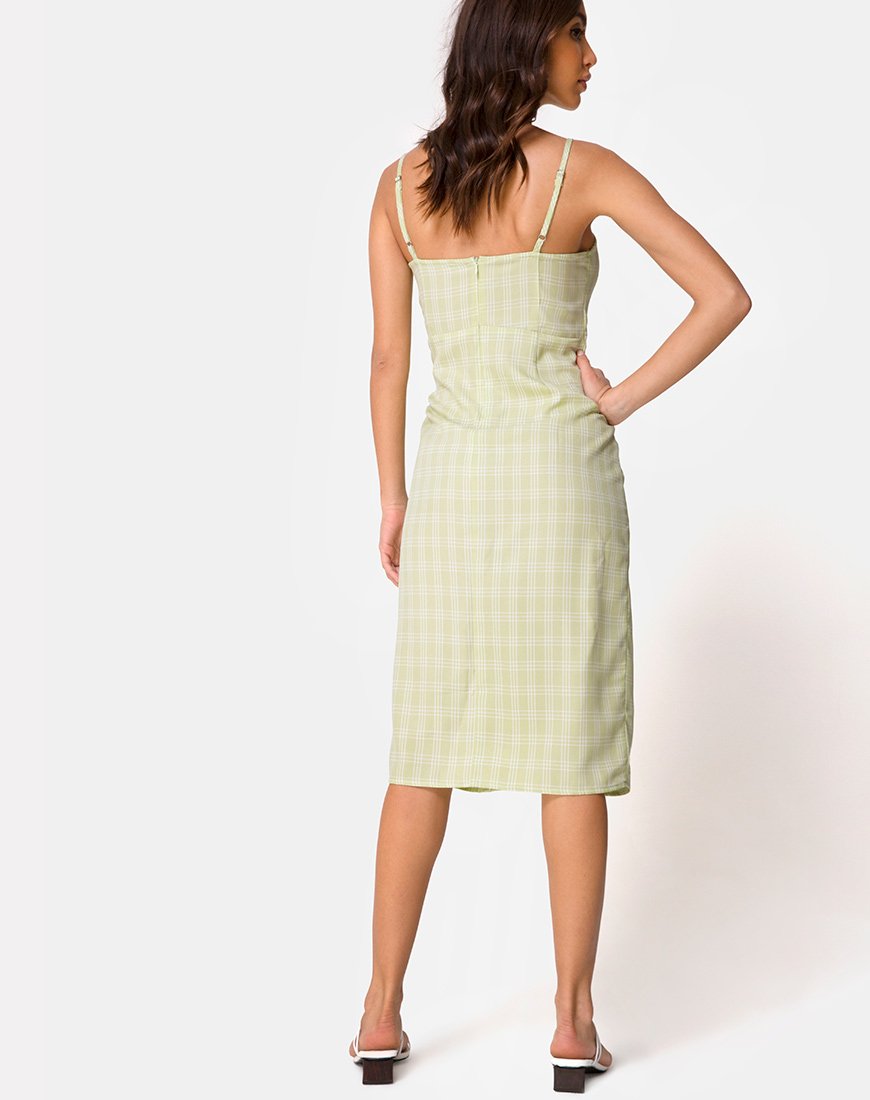 Image of Kaoya Midikleid in Salbei Karo