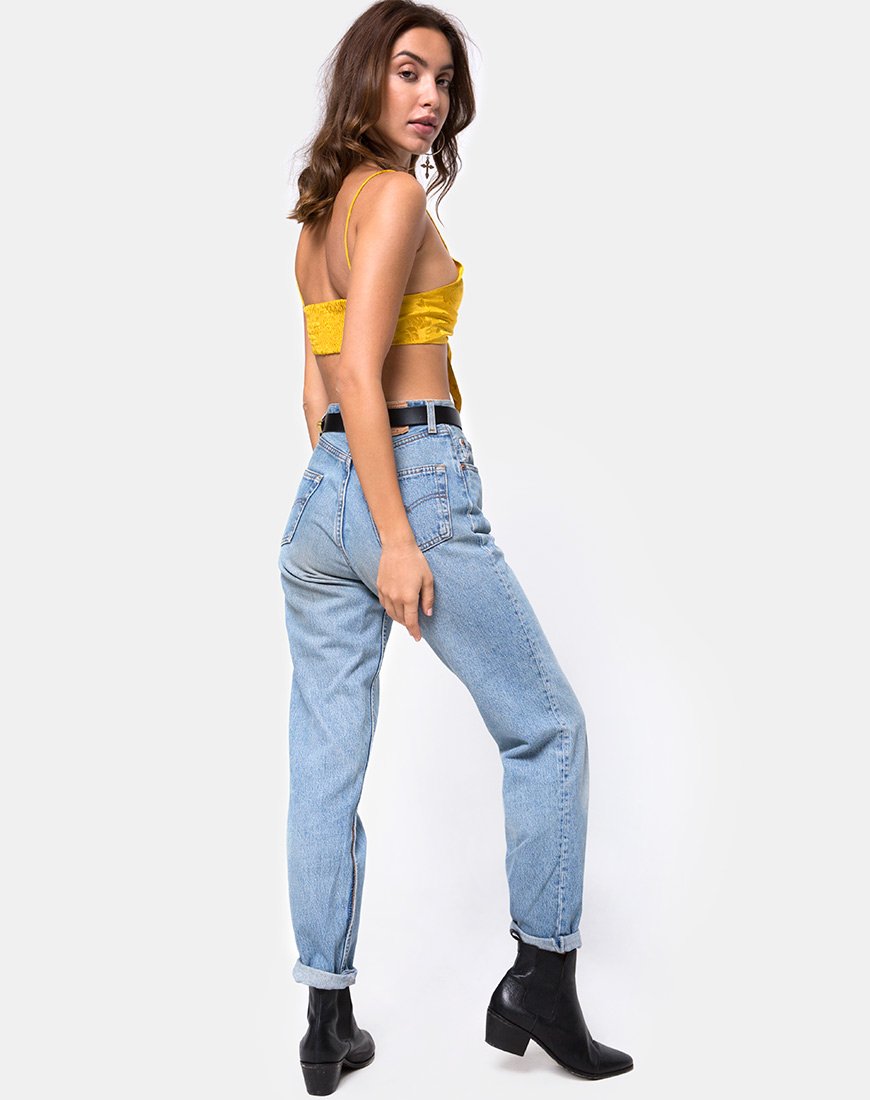 Image von Kasen Bralet aus Satin Senf Rose