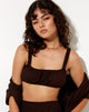 Bild von Kasie Crop Top in Rami Bitter Chocolate