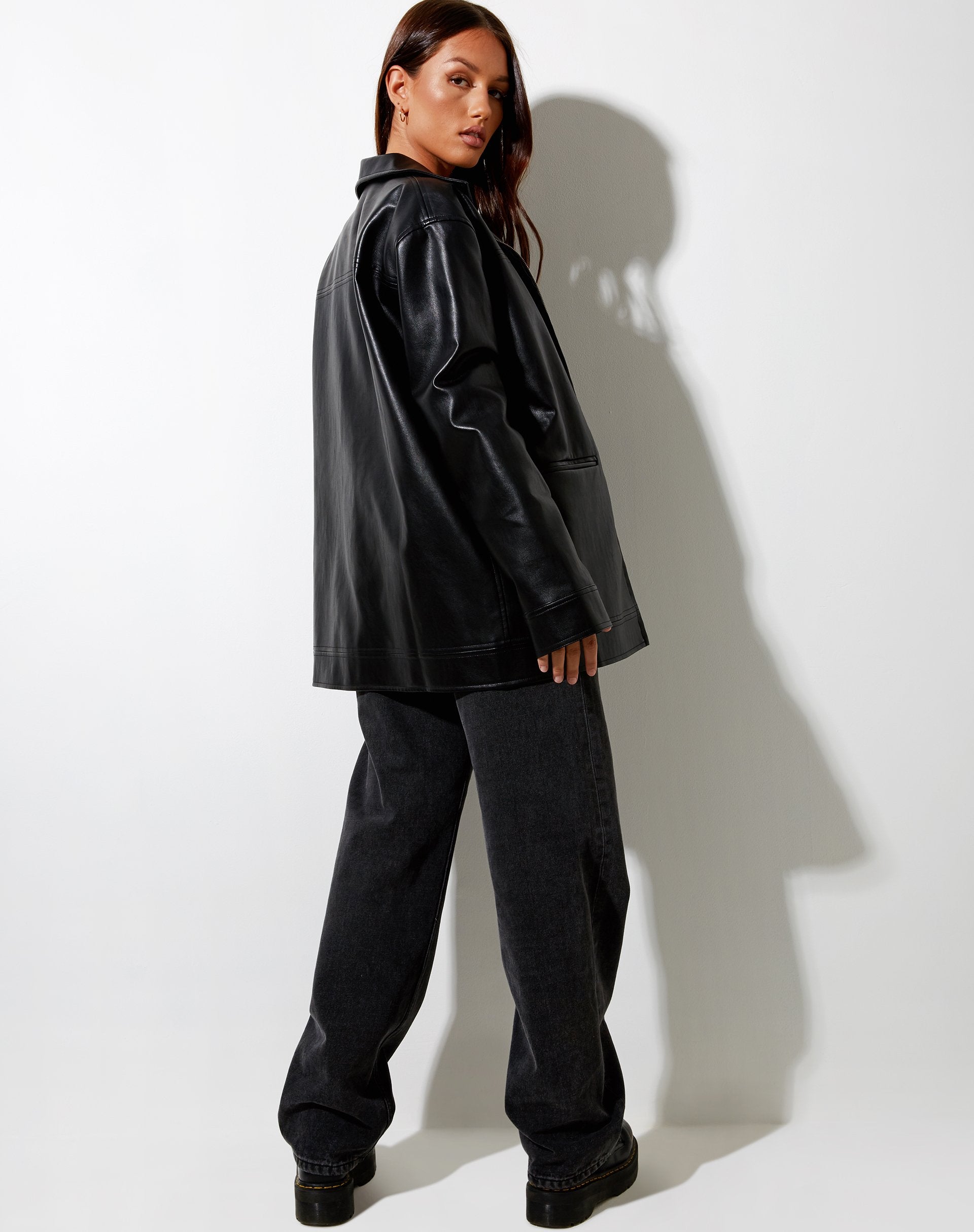 Bild von Katana Jacke in Pu Schwarz