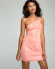 Image of Kate Slip Dress in Peach Blush Perlglanz Schimmer