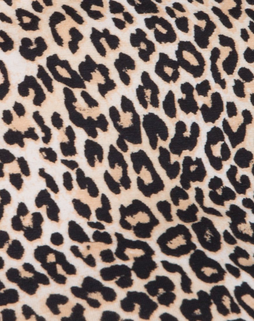 Image of Katwin Bodycon Kleid in Rar Leopard Braun