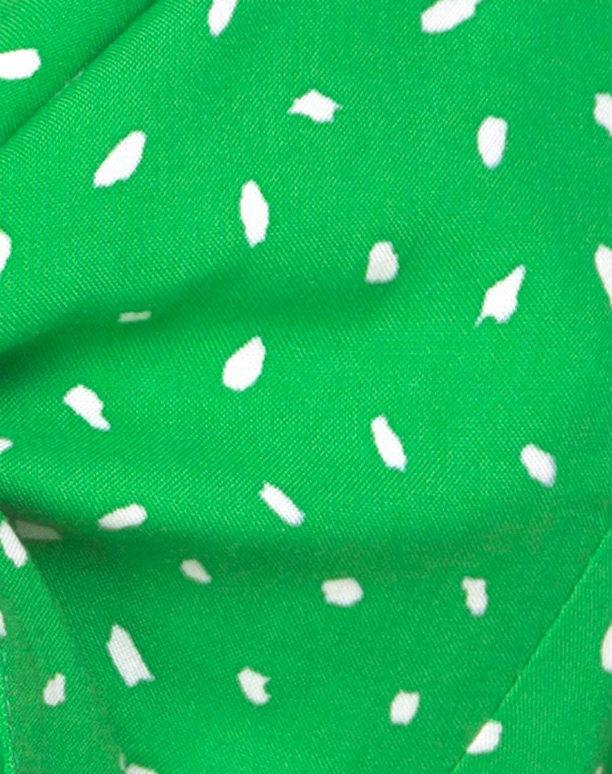 Bild von Kavon Crop Top in Grün Diana Dot