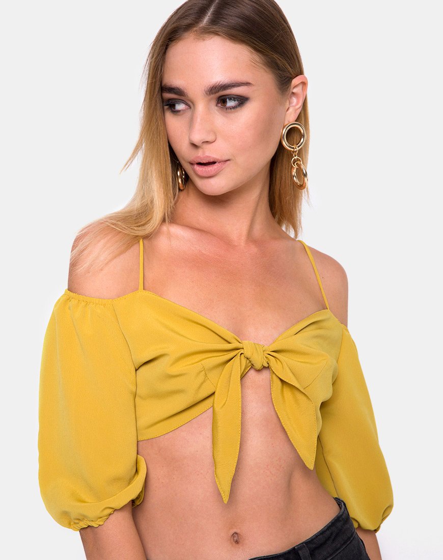 Bild von Kavon Crop Top in Senf