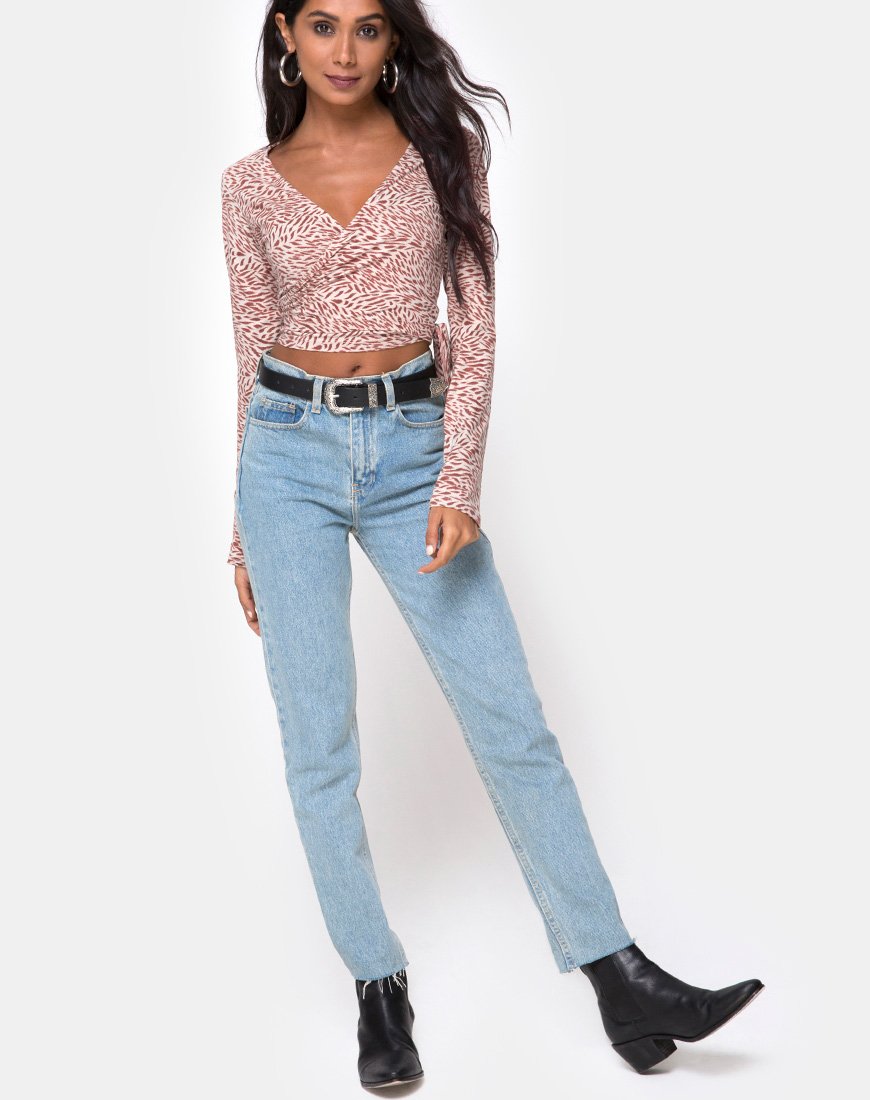 Bild von Kayak Wrap Top in Safari Taupe
