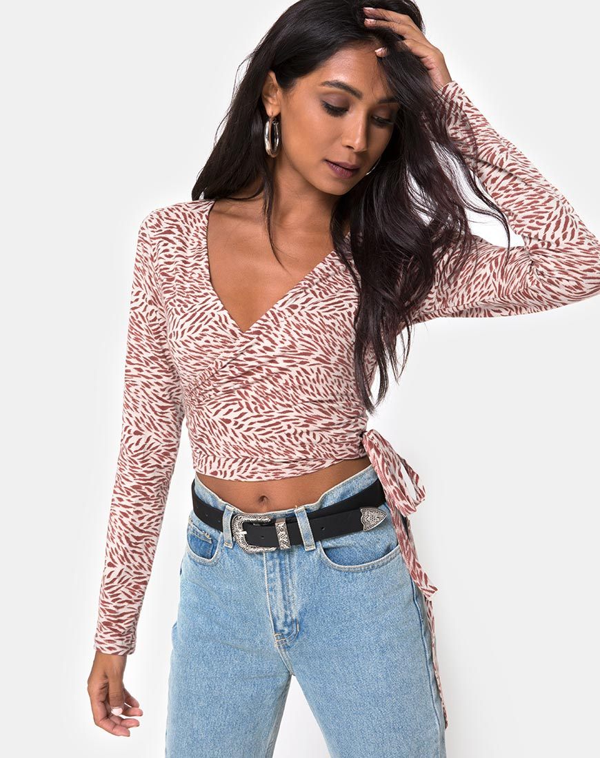 Bild von Kayak Wrap Top in Safari Taupe