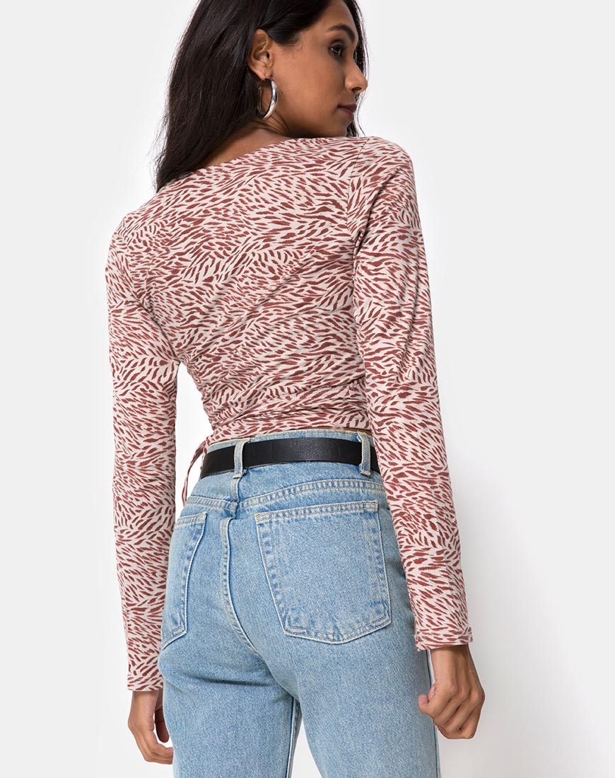 Bild von Kayak Wrap Top in Safari Taupe