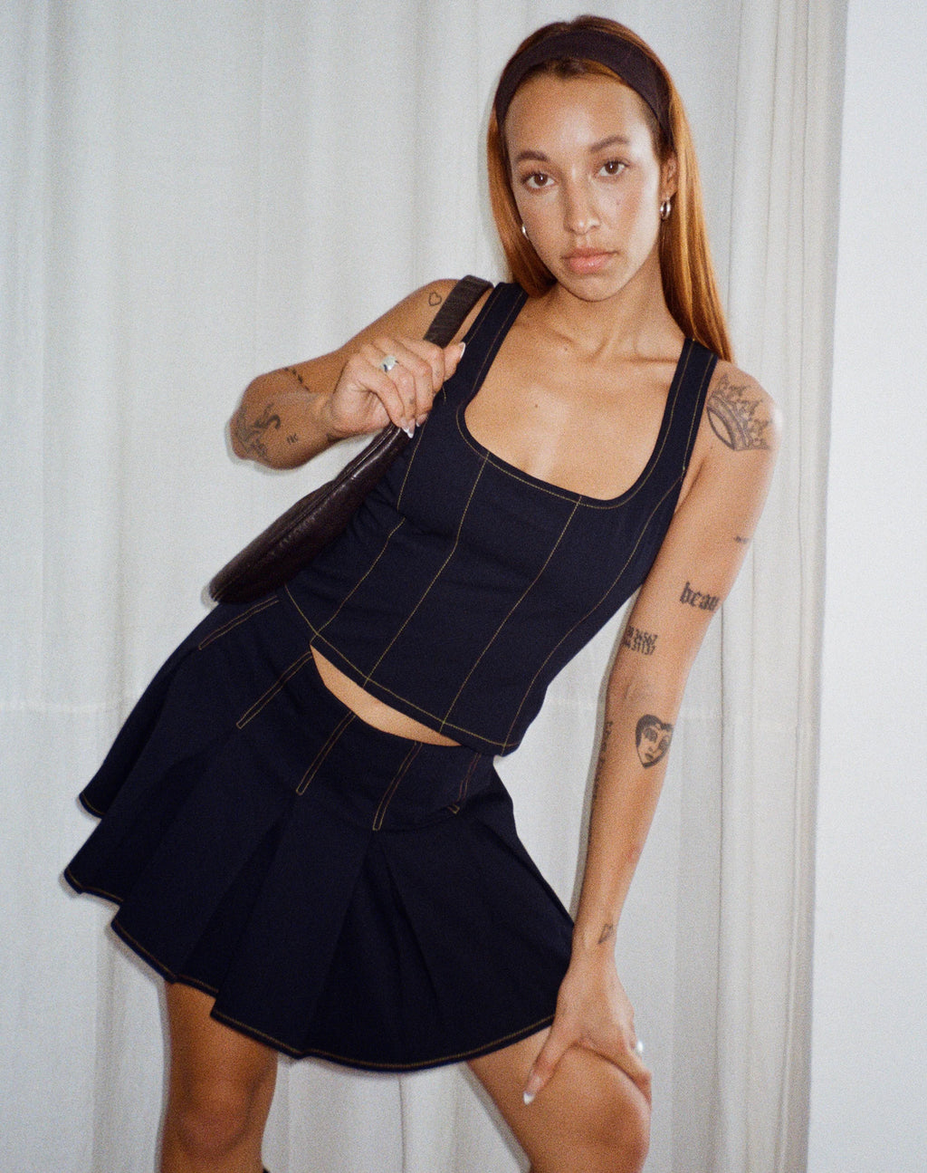 Kayaso Korsett-Oberteil in Navy