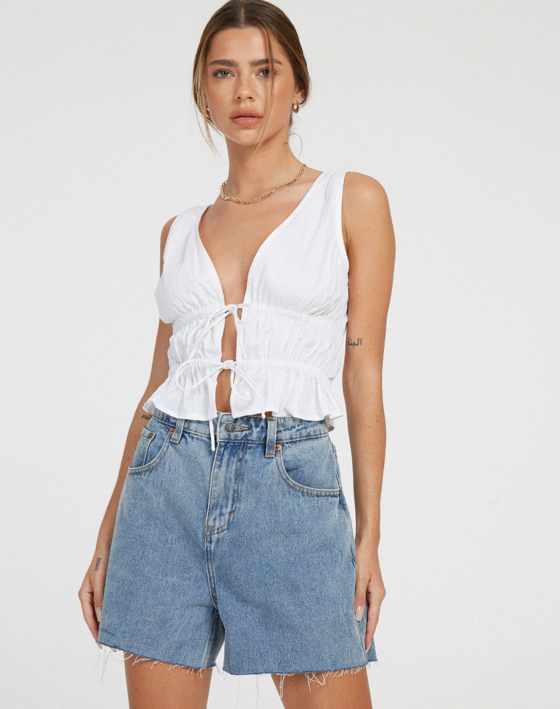 Abbildung von Kayson Crop Top in Weiß