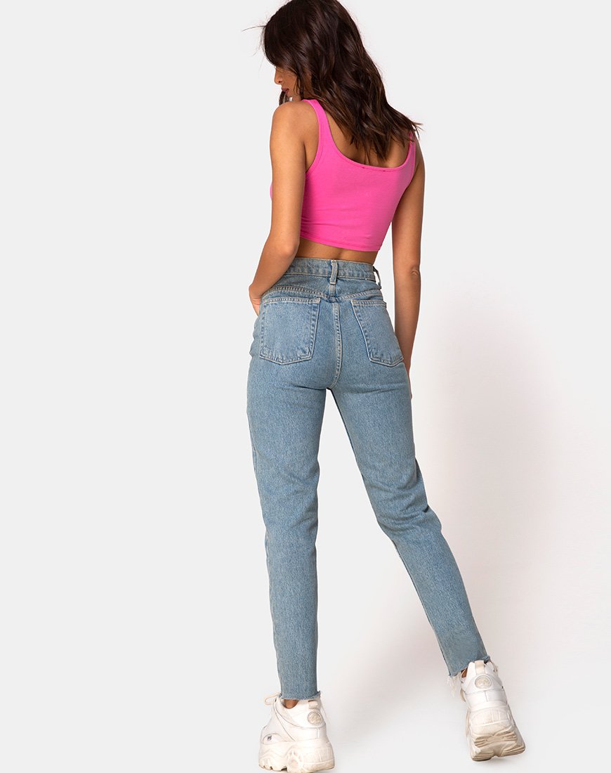 Bild von Keddo Crop Top in 80s Pink
