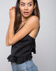 Bild von Kelay Cami Top in Satin Schwarz