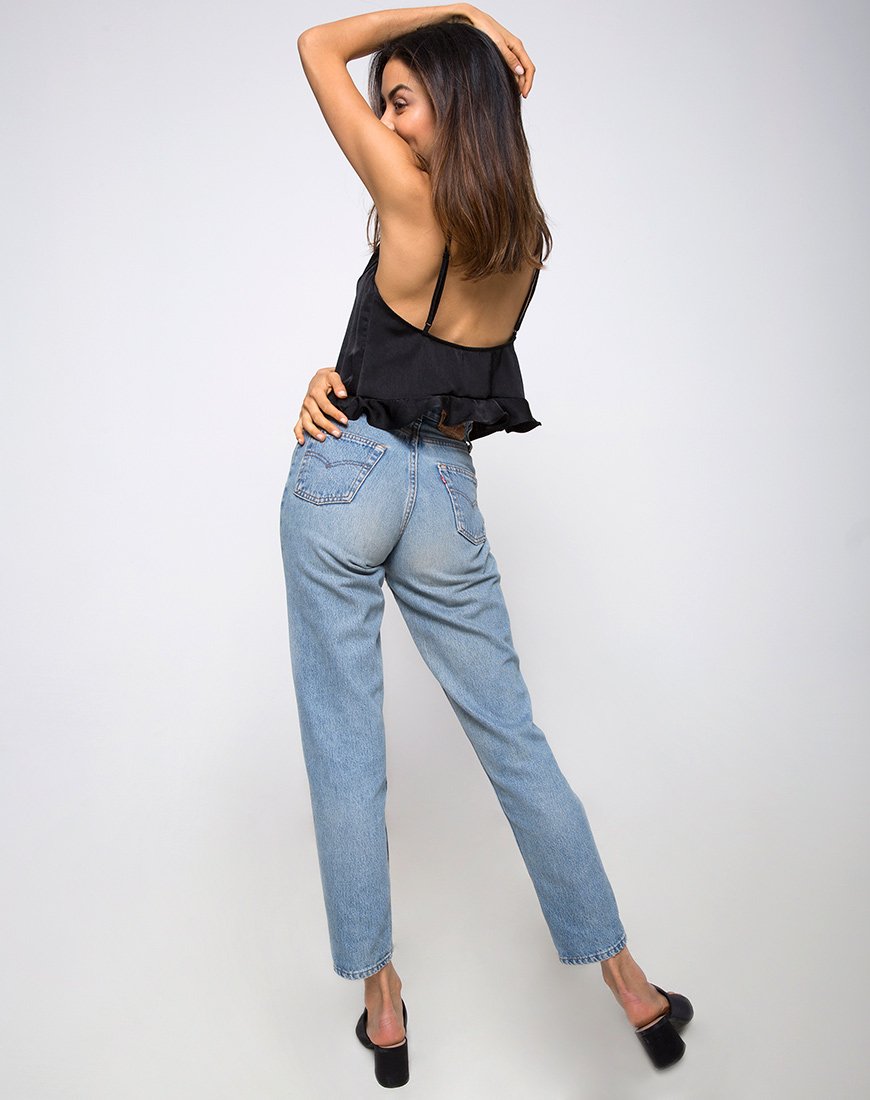 Bild von Kelay Cami Top in Satin Schwarz