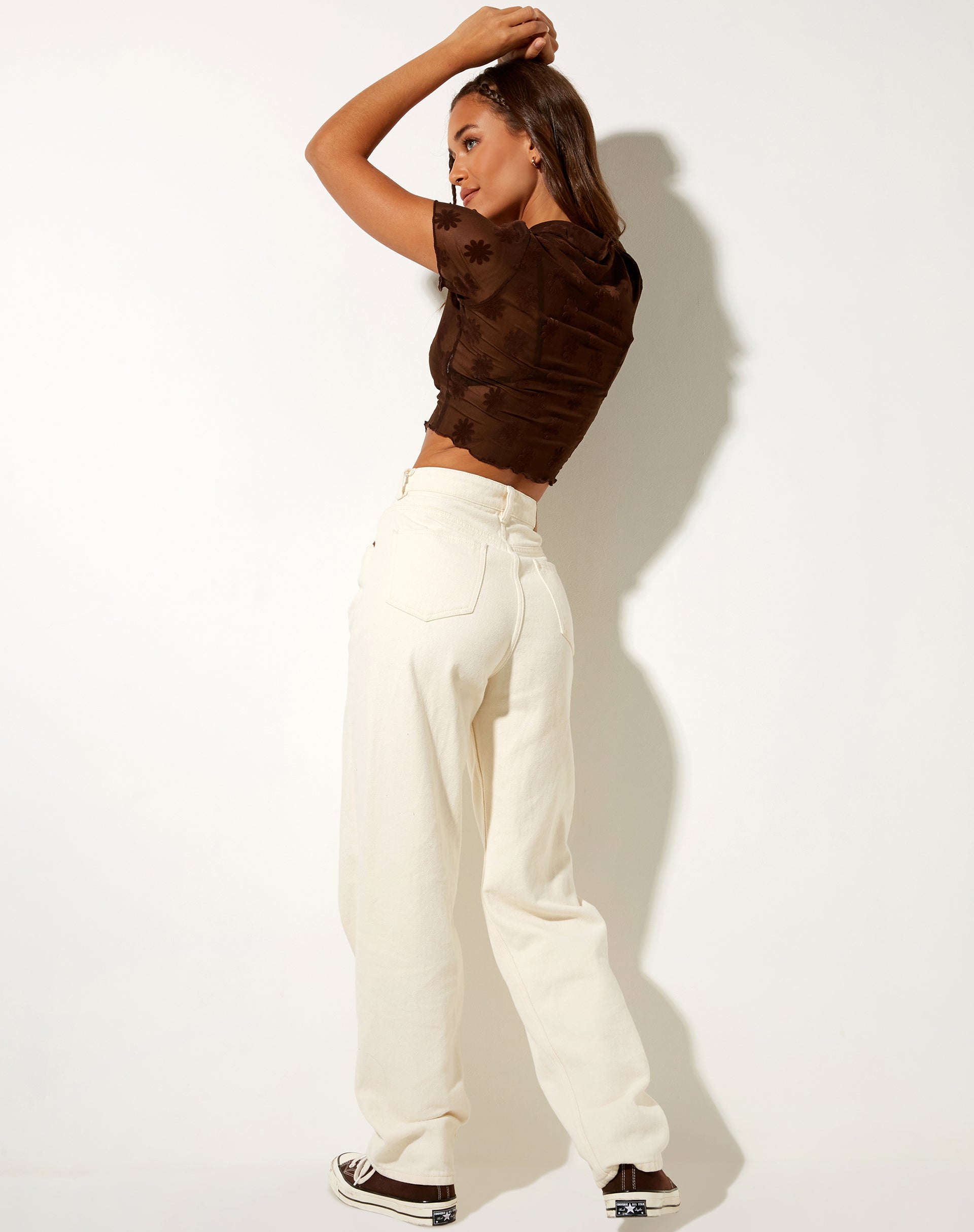 Bild von Kella Shirt in Braun Flock Daisy